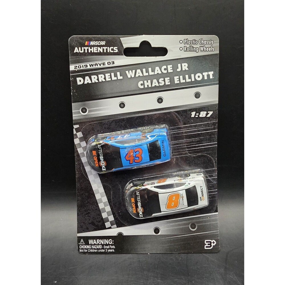 NASCAR Authentics: DARRELL WALLACE JR & CHASE ELLIOTT | 2019 Wave 03 -Scale 1:87
